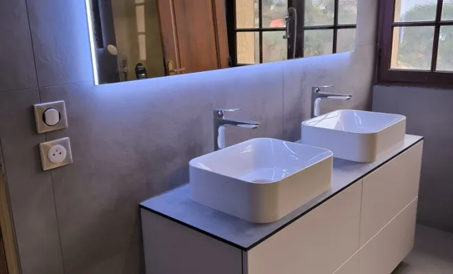 Meuble double vasque 